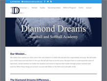 Tablet Screenshot of diamonddreamsba.com